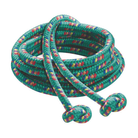 Braided Nylon Jump Ropes, 8 Ft, Assorted, 6/pack