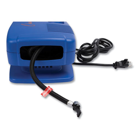 Electric Inflating Pump With Gauge, Hose And Needle, 0.25 Hp Compressor, 50 Psi, 8 Ft Cord