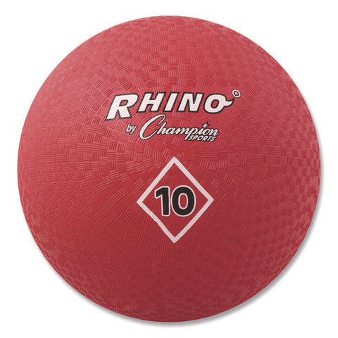 Playground Ball, 10" Diameter, Red