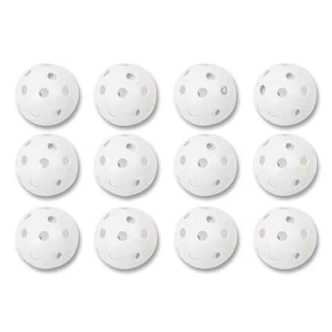 Plastic Baseballs, 9" Diameter, White, 12/set