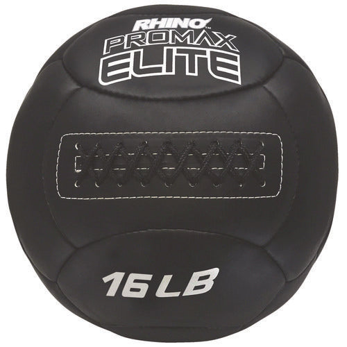 Rhino Promax Elite Medicine Ball, 16 Lb, Black