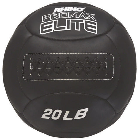 Rhino Promax Elite Medicine Ball, 20 Lb, Black