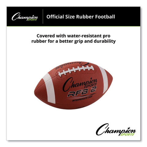 Rubber Sports Ball, For Football, Intermediate Size, Brown