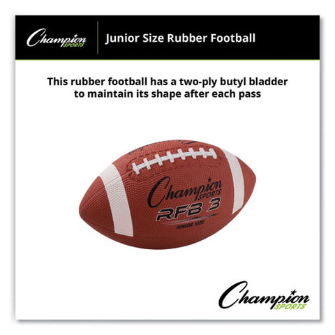 Rubber Sports Ball, For Football, Junior Size, Brown