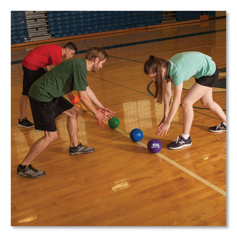 Rhino Skin Dodge Ball Set, 6" Diameter, Assorted Colors, 6/set