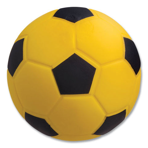 Coated Foam Sport Ball, For Soccer, Playground Size, Yellow