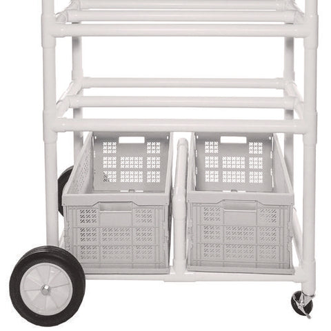 High Impact All-terrain Heavy-duty Cart, Plastic, 176 Lb Capacity, 19 X 53 X 58, White