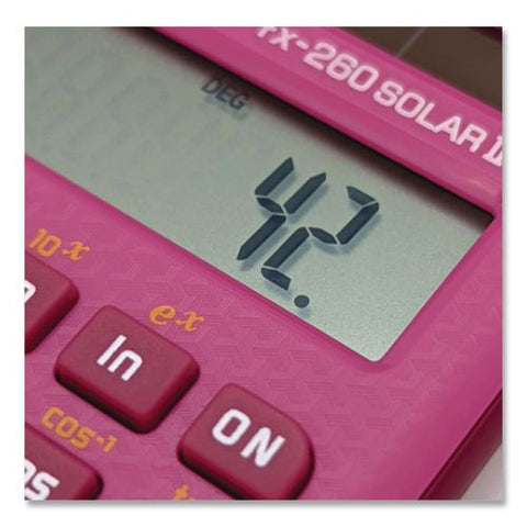 Fx-260 Solar Ii All-purpose Scientific Calculator, 10-digit Lcd, Pink