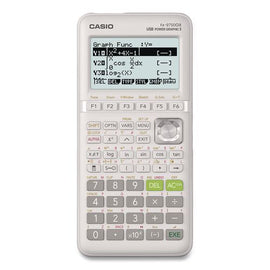 Fx-9750giii 3rd Edition Graphing Calculator, 21-digit Lcd, White