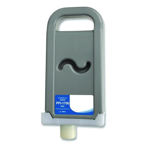 Compatible Blue Ink, Replacement For Pfi-1700 (0784c001aa), 700 Ml