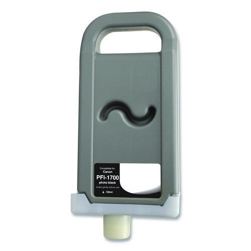 Compatible Photo Black Ink, Replacement For Pfi-1700 (0775c001aa), 700 Ml
