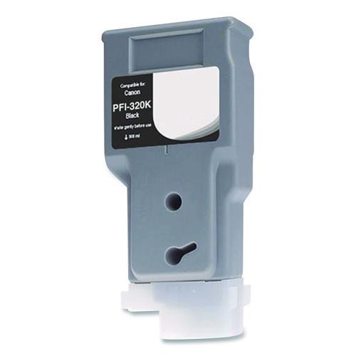 Compatible Black Ink, Replacement For Pfi-320 (pfi-320bk), 330 Ml