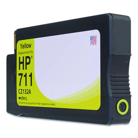 Remanufactured Yellow Ink, Replacement For 711 (cz132a), 29 Ml