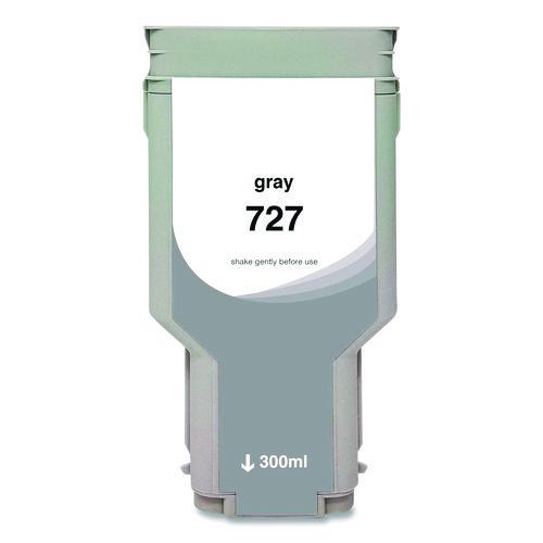 Compatible Gray High-yield Ink, Replacement For 727xl (f9j80a), 300 Ml