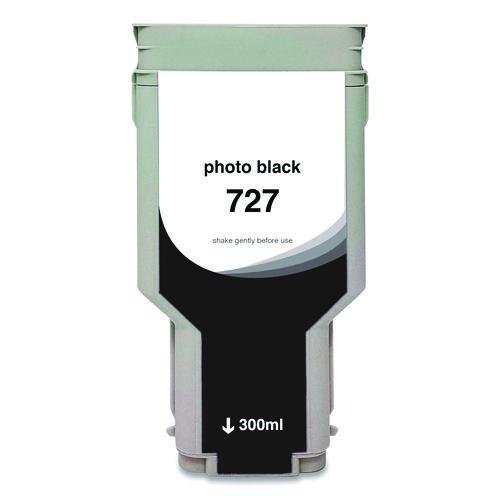 Compatible Photo Black High-yield Ink, Replacement For 727xl (f9j79a), 300 Ml