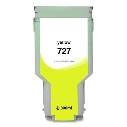 Compatible Yellow High-yield Ink, Replacement For 727xl (f9j78a), 300 Ml