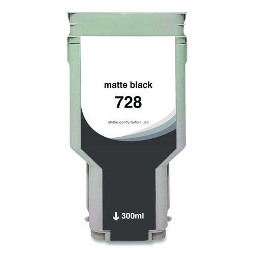Compatible Matte Black Ink, Replacement For 728 (f9j68a), 300 Ml