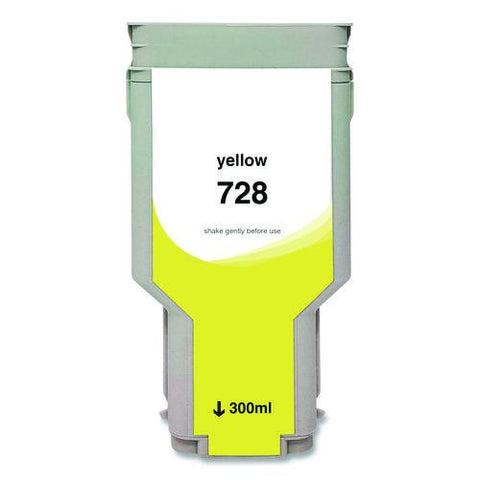 Compatible Yellow Ink, Replacement For 728 ( F9k15a), 300 Ml