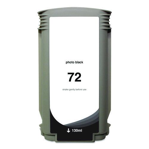 Remanufactured Photo Black High-yield Ink, Replacement For 72 (c9370a), 130 Ml