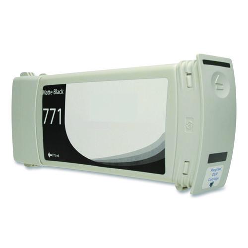 Remanufactured Matte Black Ink, Replacement For 771 (ce037a, B6y15a) 775 Ml