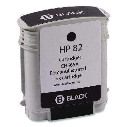 Remanufactured Black High-yield Ink, Replacement For 82 (ch565a), 69 Ml
