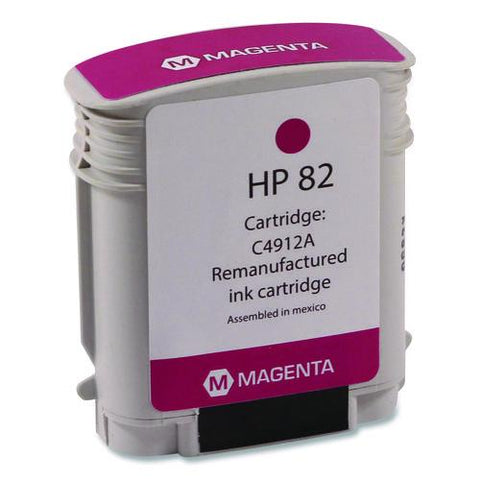 Remanufactured Magenta High-yield Ink, Replacement For 82 (c4911a), 69 Ml