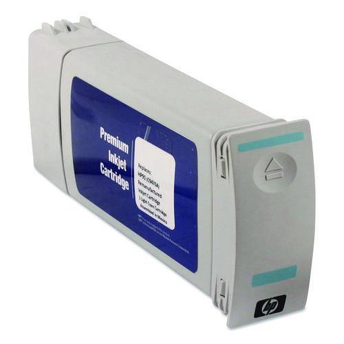 Remanufactured Light Cyan High-yield Ink, Replacement For 91 (c9467a), 775 Ml