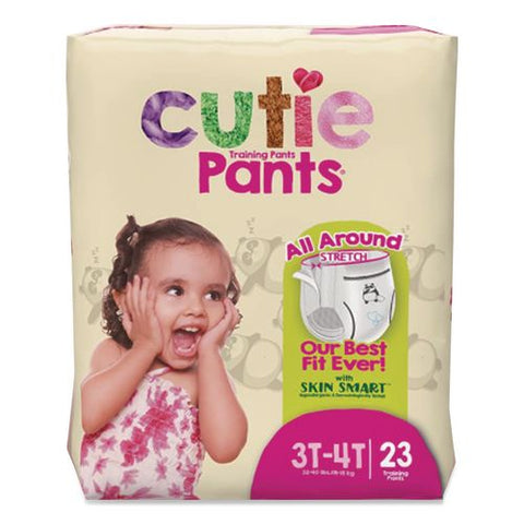 Cutiepants Refastenable Training Pants For Girls, 3t-4t, 32 Lbs To 40 Lbs, 92/carton