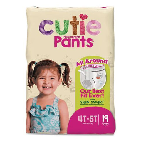 Cutiepants Refastenable Training Pants For Girls, 4t-5t, 38 Lbs To 50 Lbs, 76/carton