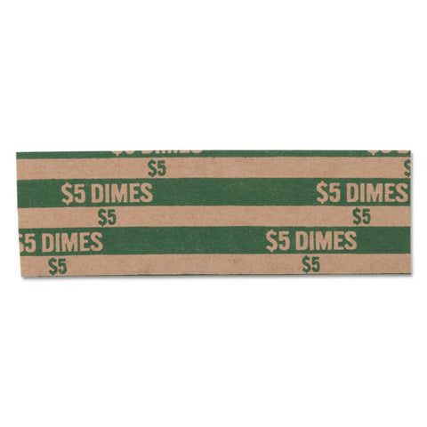 Flat Coin Wrappers, Dimes, $5, 1000 Wrappers/box