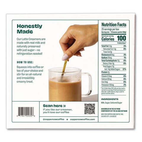 Liquid Latte Creamer, 1 Oz Stick, 25/box