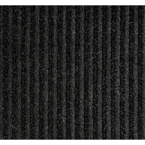 Needle-rib Wiper/scraper Mat, Rectangular, Charcoal Gray Ribbed Surface, 36" X 10 Ft