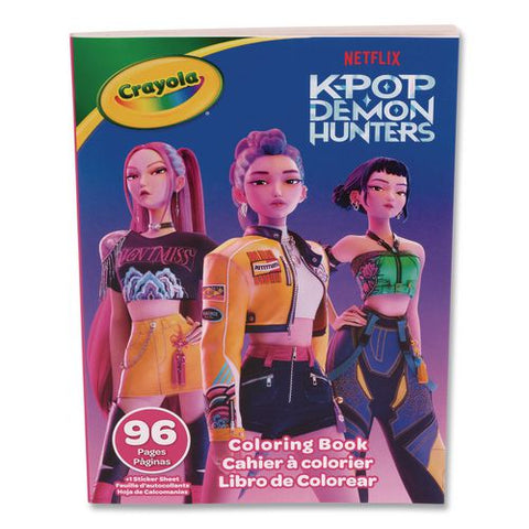K-pop Demon Hunters Coloring Book, Ages 3 And Up, 96 Pages