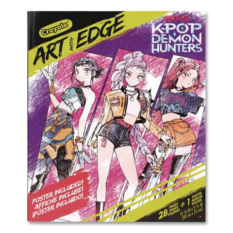 Art With Edge K-pop Demon Hunters Coloring Book, Ages 8 And Up, 10 X 8, 28 Pages