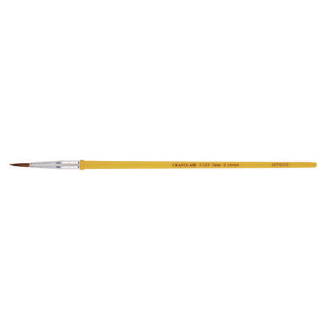 Watercolor Brush Set, Size 2, Camel-hair Blend, Round Profile, 3/pack