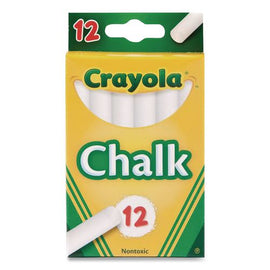 Chalkboard Chalk Sticks, 3.19" X 0.38" Dia., White, 12/box