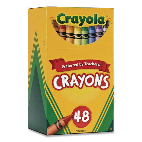 Classic Color Crayons In Flip Top Box With Tiered Sleeves, 48 Colors/box