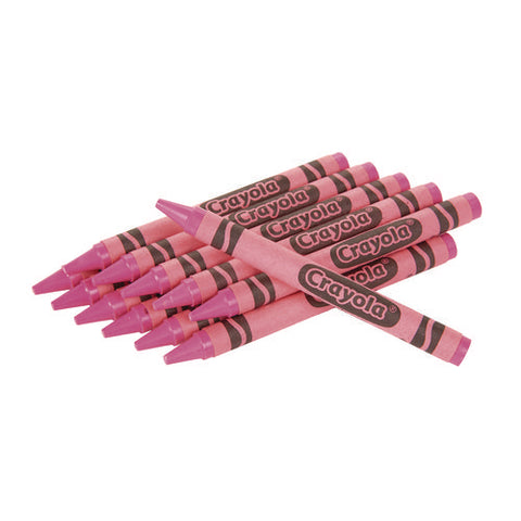 Bulk Crayons, Carnation Pink, 12/box