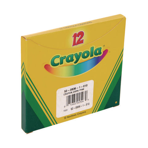 Bulk Crayons, Carnation Pink, 12/box