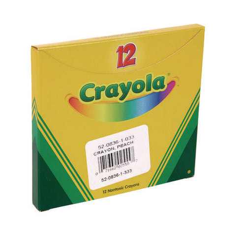 Bulk Crayons, Peach, 12/box