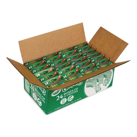 Classic Color Crayons, Regular Size, 24 Assorted Colors, 24/pack, 24 Packs/box
