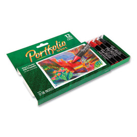 Portfolio Series Oil Pastels, 12 Assorted Colors, 12/pack