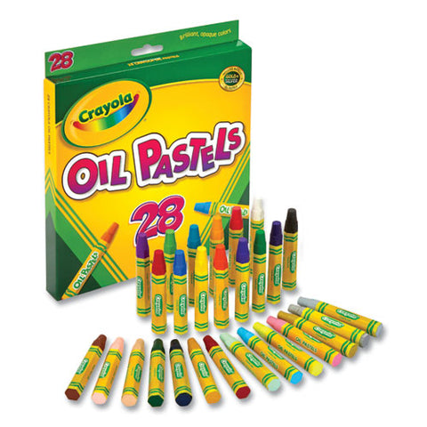 Oil Pastels, 28 Assorted Colors, 28/pack