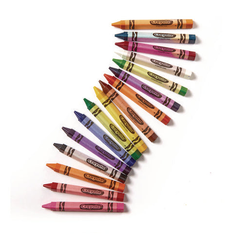 Classpack Triangular Crayons, 16 Colors, 256/carton