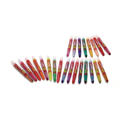 Twistables Mini Crayons, Fun Effects, Assorted, 24/pack