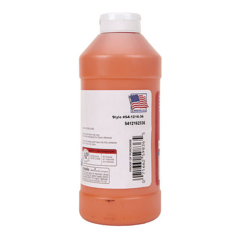 Premier Tempera Paint, Orange, 16 Oz Bottle