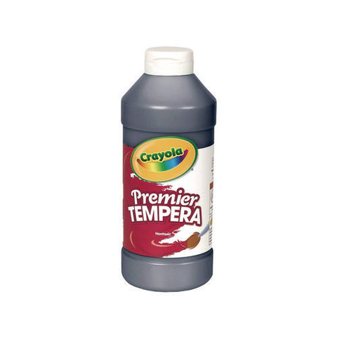 Premier Tempera Paint, Black, 16 Oz Bottle