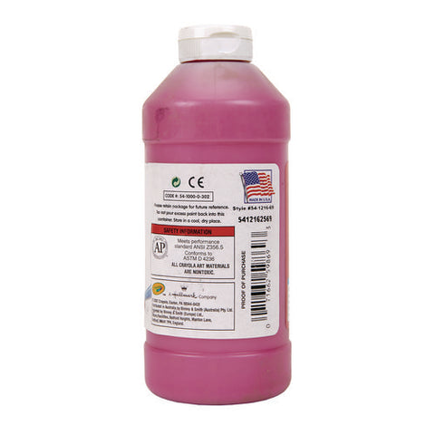 Premier Tempera Paint, Magenta, 16 Oz Bottle