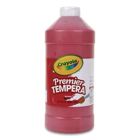Premier Tempera Paint, Red, 32 Oz