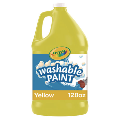 Washable Paint, Yellow, 1 Gal Bottle